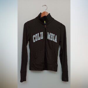 U-Trau Men's Columbia Sport Zip-Up Sweater Charcoal Gray S
